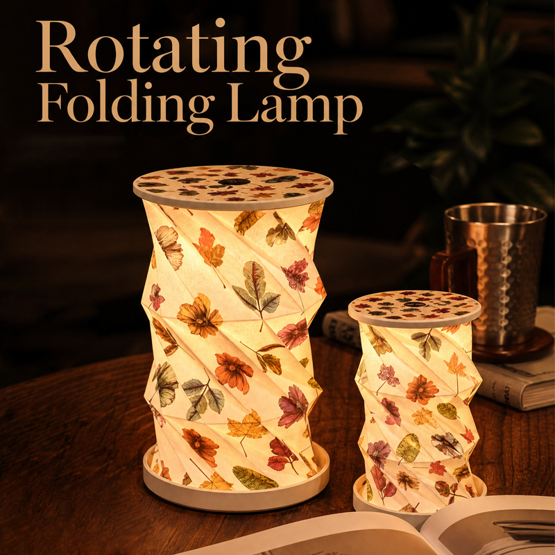 Round Folding Paper Lamp ABS Material with Portable Handle Low MOQ Wholesale Rechargeable LED Lantern for Home Garden Party