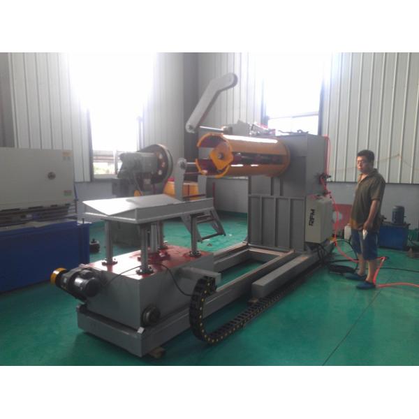 Automatic Hydraulic Steel Coil Uncoiler / Decoiler Easy Operation With Coil Car