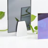 Verre miroir transparent à bord lisse et recouvert pour salle d'essai de studio