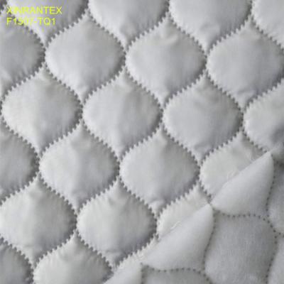 F1507-TQ1 ultrasonic embossing laminating 100% polyester termo qualiting fabric for winter heavy downcoat