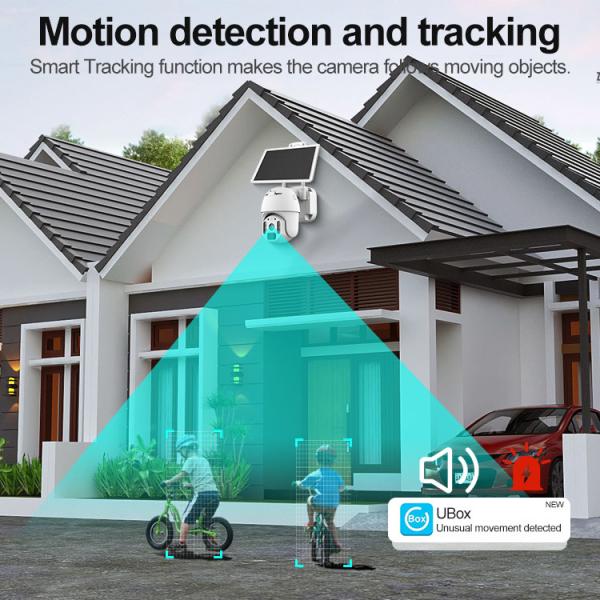 4g Солнечная Ptz Камера Металлический корпус Ubox Wifi Солнечная камера Внешнее цветное ночное видение