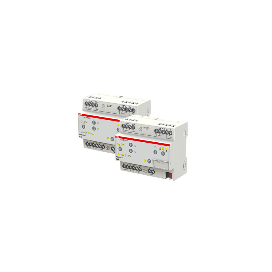 FCC/S1.3.2.1 ABB KNX Fan Coil Controller 3-Fold 0-10V Analog Output with Manual Operation Override Slide Switches