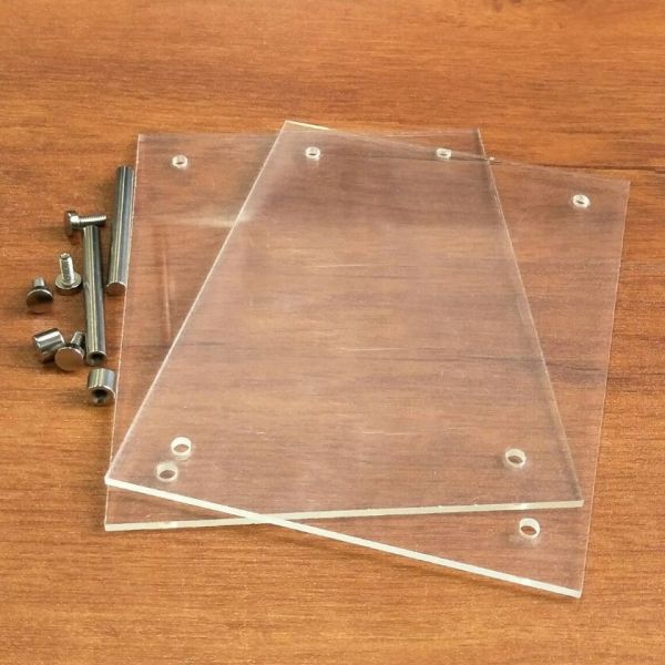 Acrylic Picture Frame Standoffs 6x70xM4 Sign Board Fixing Screw With Nickel Plating
