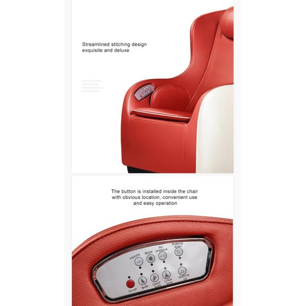 White Leather Electric Massage Recliner Chair SAA 4d Odm