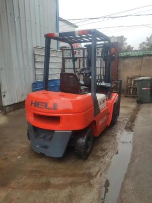 Manual Transmission Used 3 Ton Forklift 2nd Hand Forklift With ISUZU Engine