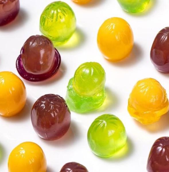Peeling Fruity Shapes Filled Gummy Balls Mix New Yummy Snack