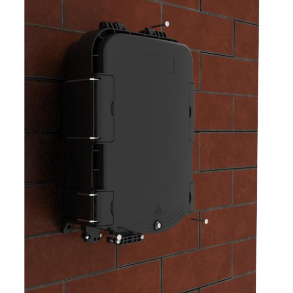 Pre-connectorized Optical Fiber Cable Distribution Box  GFS-8SX-2 IP65 319.3*200*97.5mm 1* 8 PLC Splitter,HW Adapter
