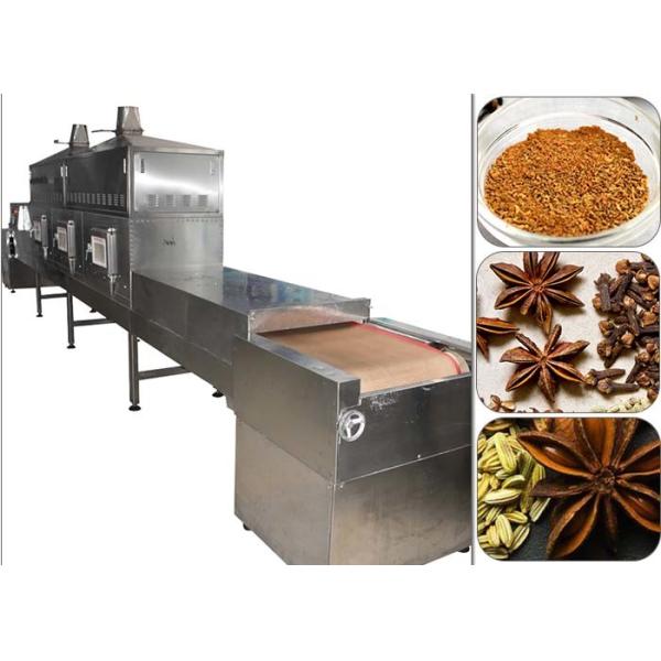 Belt PLC Control Spice Sterilization Machine , Microwave Serilization Machine
