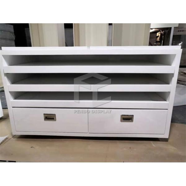 MDF Handbag Store Display Stand 8mm Tempered Glass Bag Shop Decoration