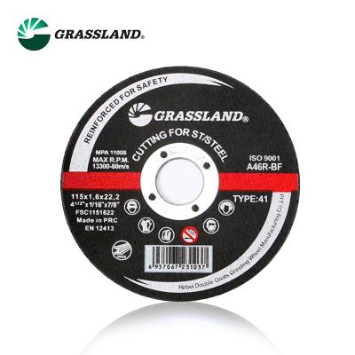 Roda eliminada de aço inoxidável ultra fina de 115X1.6X22 A46-R-BF T41