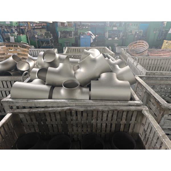 A403 Stainless Steel Butt Welded Pipe Fittings SS Weldable Equal Tee
