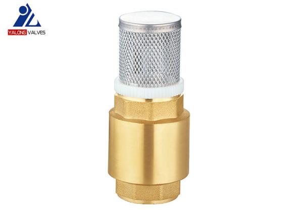 Removable DIN259 Oil Check Valve Brass Foot Valve With Strainer Stainless Steel
