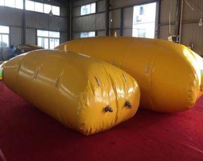 Tanque de combustível de 8000L de bexiga amarela com super resistência Embalagem de cartão de madeira Contenção líquida de combustível de bexiga