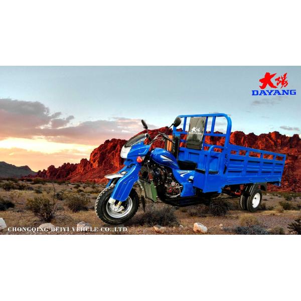 Cómodo triciclo de carga de 3 ruedas motorizada de combustible motocicleta con 50 * 100 chasis