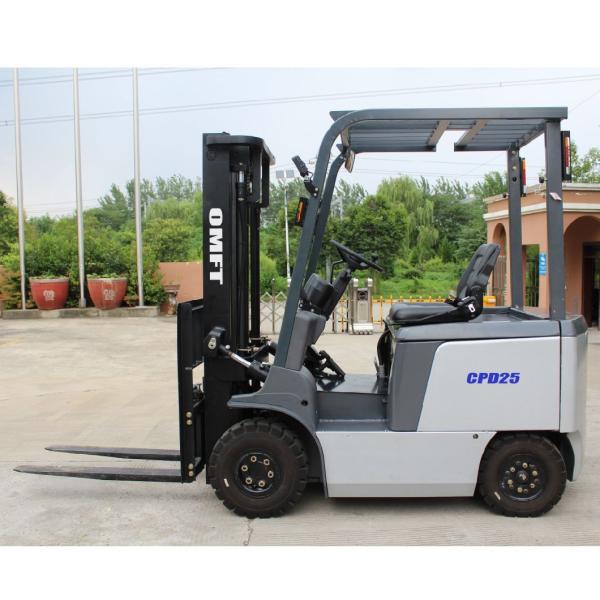 Standard Ce ISO SGS 2.5ton Electric Forklift Truck with 3m 3000mm Duplex 2stages Mast