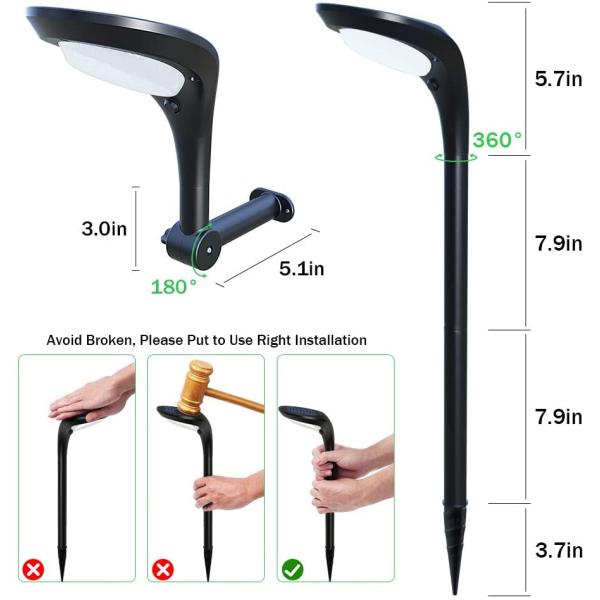 High End DC6V Solar Powered Outdoor Landscape Lights / 50 Lumen Solar Spotlight