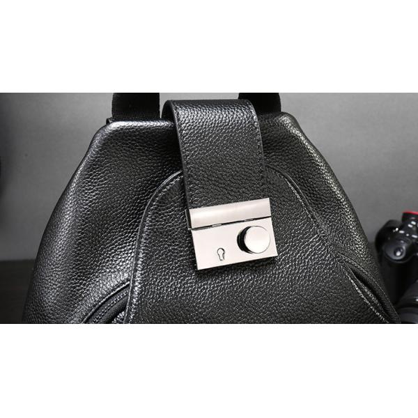 Casual Vintage Large Womens Backpack Bags , Lady Solid School Black Leather Rucksack