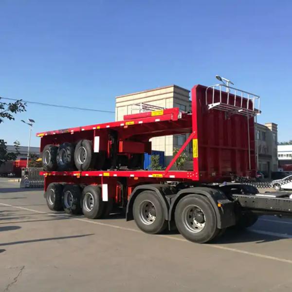 High Quality 40-100 Tons Fence Drop Side Board Trailer 3/4 Axle Cargo Sidewall Fence Semi Trailer Lowbed Semi Trailer for Sale