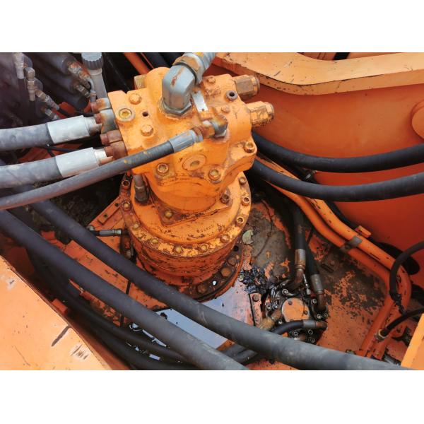 Excavatrice d'occasion Doosan DX420 avec peu d'heures de travail et cylindre hydraulique d'origine
