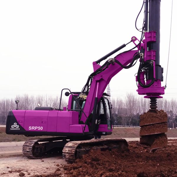 Wheel Mounted Rotary Drilling Rig Slope Stabilization Projects Engineering Drilling Machine