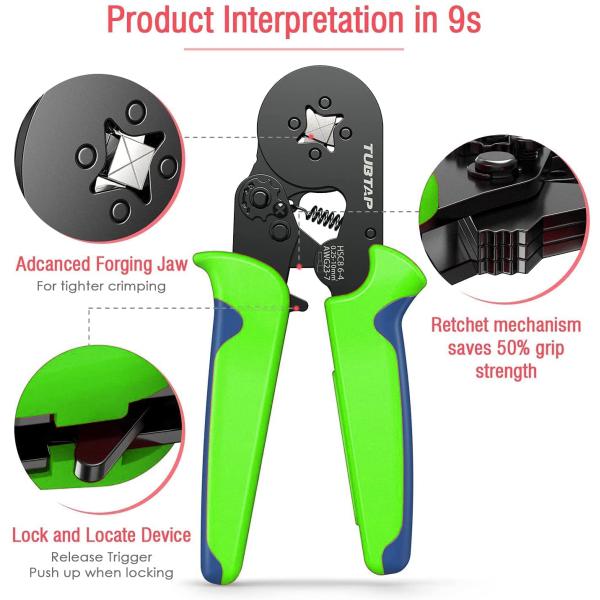 Alloy Steel Ferrule Wire Crimper Set Portable Anti Oxidation