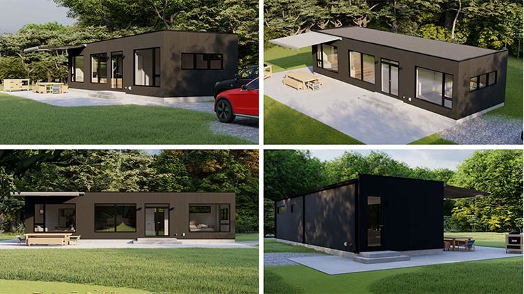 Космос Prefab света студии сада стальной дизайн домов рамки крошечный