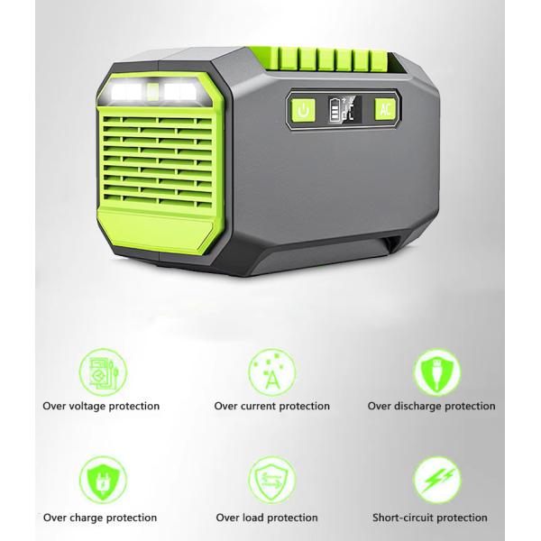Portable Power Station 300w EU Plug LED Light  DC AC Solar Generator for Home Use 200W Products Certificates