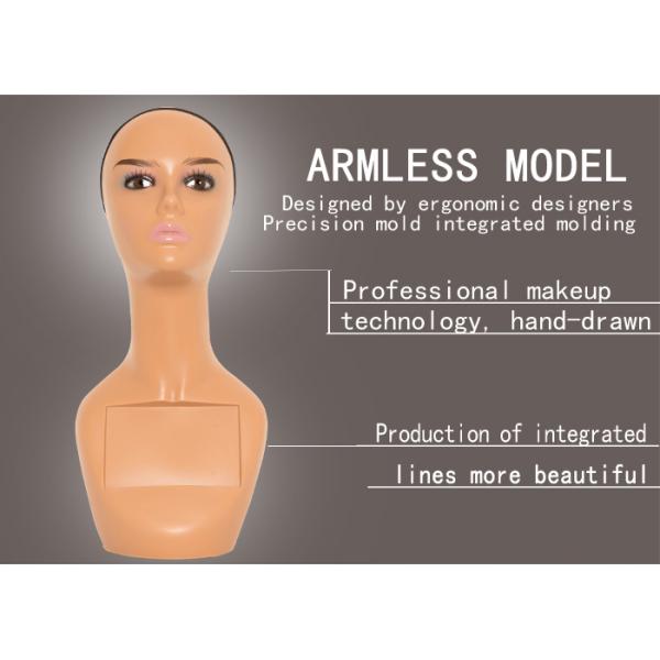 A1 Mannequin Head Without Shoulders African American Face Contemporary Makeup