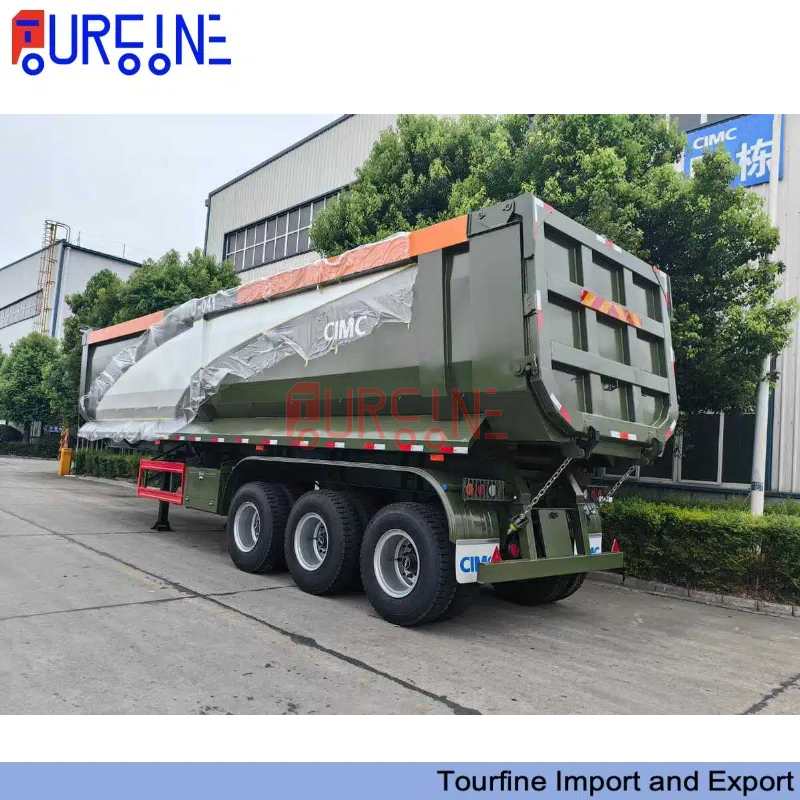 3 Axle 80 Ton Heavy Duty Dump Semi Trailer for Coal Stone and Aggregate Transport