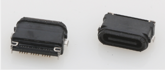 USB4.0 24 пинные разъемы типа C водонепроницаемые IPX8 SMT Средний монтаж 0,4 мм