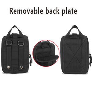 Universal Tactical Seat ​Back Organizer Vehicle Molle Panel Organizer Storage Bag With Detachable Molle Pouch