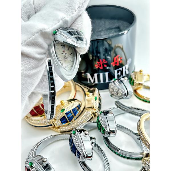 Miler Fashion Creative Senior Sense Pointer Montres pour femmes avec coquille de diamant