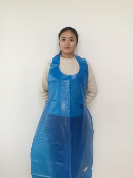 Disposable Polyethylene Aprons / Disposable Adult Aprons Embossed Textured Surface