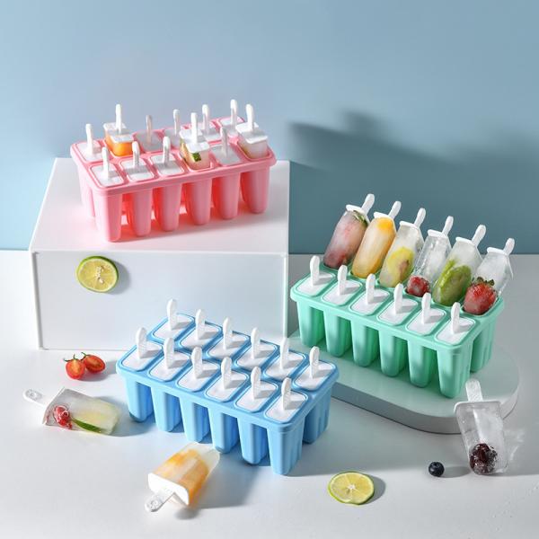 Easy to Custom Logo Silicone Popsicle Molds for Making Ice Cubes Reusable and Durable