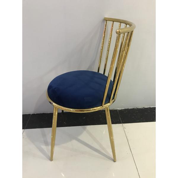 Flexible Smooth 45cm 81.5cm Stainless Steel Dining Chair