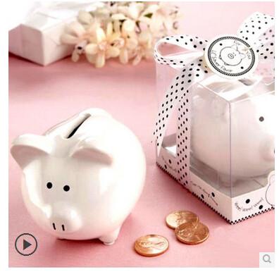 New creative promotion gift product ceramic piggy bank coin bank