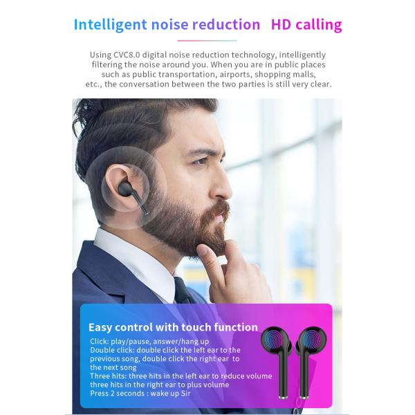 Шум MSDS TWS IPX-4 отменяя беспроводное Bluetooth Earbuds