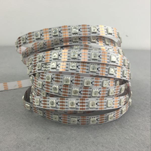 3.2FT 60LED/M 5V WS2813 Dual data New WS2812B 5050 RGB LED Strip SMD IP20 White