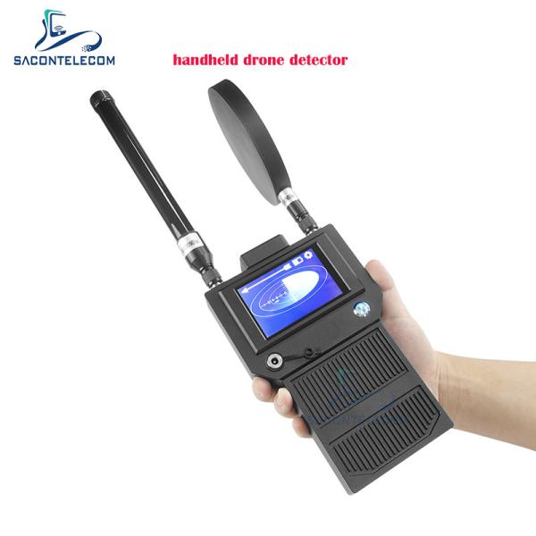 400-6000MHz Handheld Drone Detector with 2km Range and 360° Coverage for UAV and