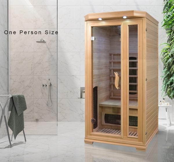 Rectangular Home Sauna Room With Safety System 100kg Gross Weight