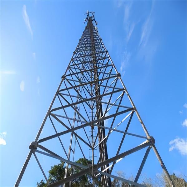 4G Cellular Mast Galvanised Tubular Steel Tower 10 25 35 40 M Meters 3 Legged