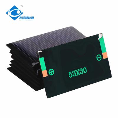 0.16W ROHS Poly Crystalline Solar Panels ZW-5330 Lightweight Customized Epoxy Solar Panel 5V