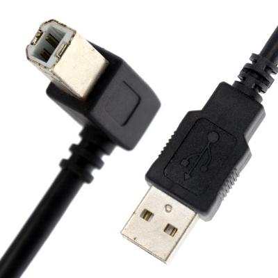 Custom 1M 1.5M 3M 90 Degree Right Angle USB 2.0 Printer Head Power Extension Cable for Epson HP