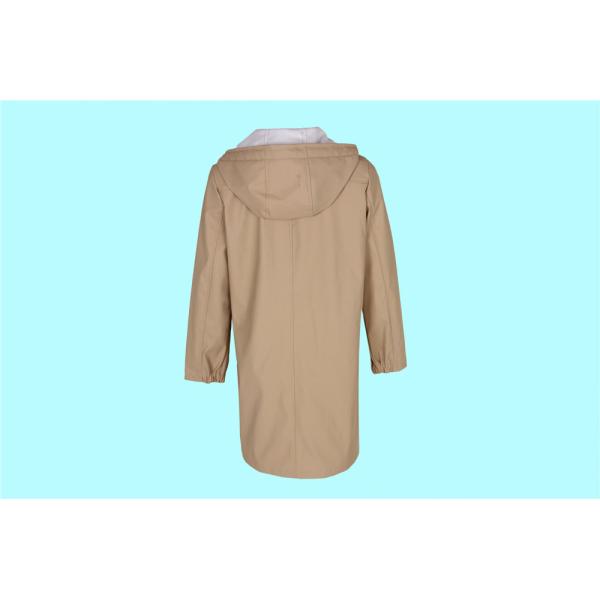 Long Sleeve Casual Womens Longline PU Leather Coat