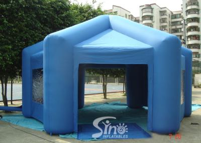 As barracas infláveis do ar exterior do hexágono fazem com nylon revestido para o armazém provisório
