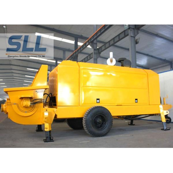 Various Colors Electric Concrete Pump , Small Portable Concrete Pump