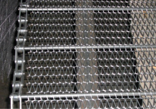 ODM High Temperature Diamond Mesh Steel Wire With Chain Driven