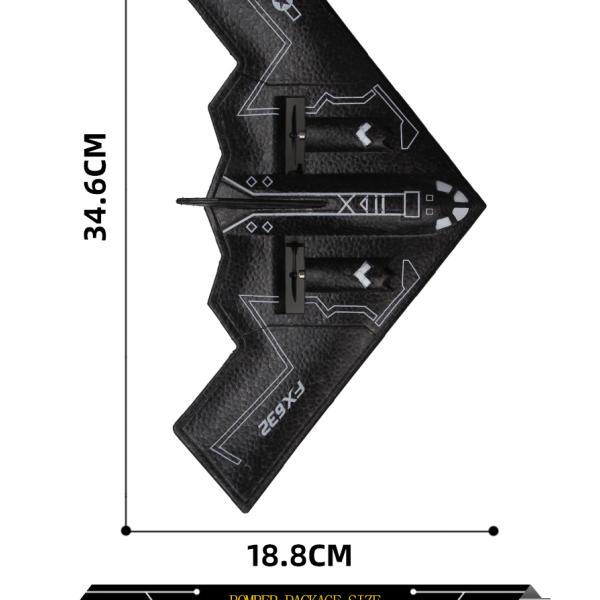 Fx632 Rc Самолёт B2 Бомбардировщик 2.4 ГГц Беспроводное управление Мини-планер 2ch Самолёт Дрон Дети Игрушки Подарки для обучения детей