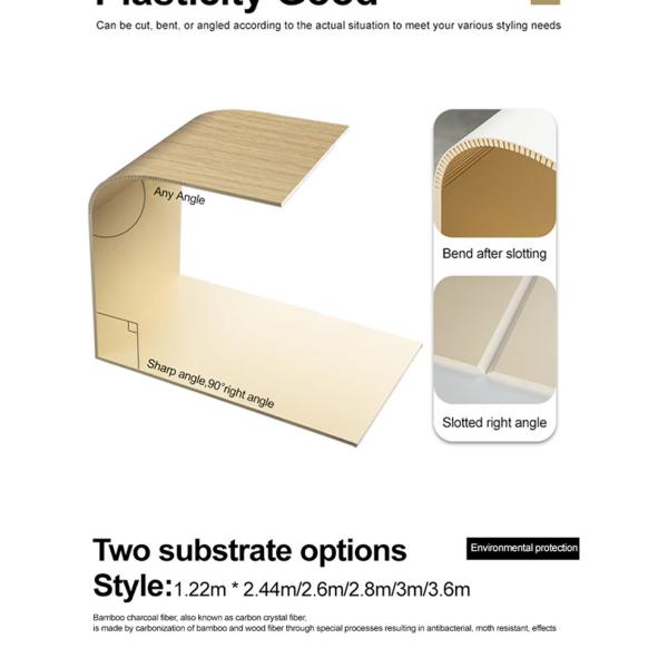 1200*2440 Бамбуковая древесная фанера из древесного угля