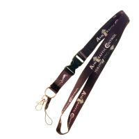 Textured Fabric Custom Promotional Lanyards Quick Release Buckle Custom Polyester Lanyards